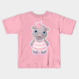 Baby Hippo Kids T-Shirt